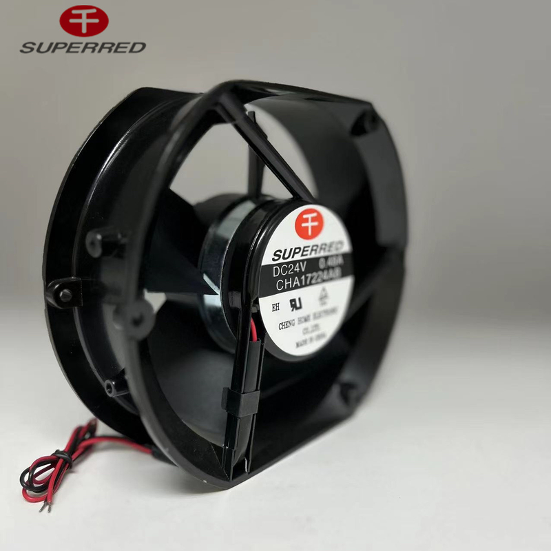 สีดํา พลาสติก PBT 12V DC CPU แฟน 0.2A ปัจจุบัน 3-Pin Connector